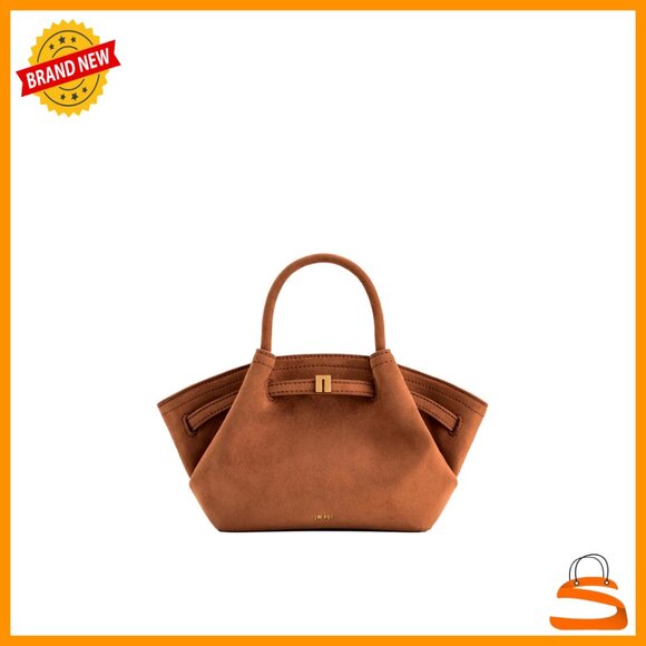 Handbags - Mini Tote Bag with Shoulder Strap, Polyester Spandex, Gold Hardware